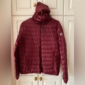 Down Puffer hooded burgundy Jacket Bosideng Insulated Light Series men' S unisex